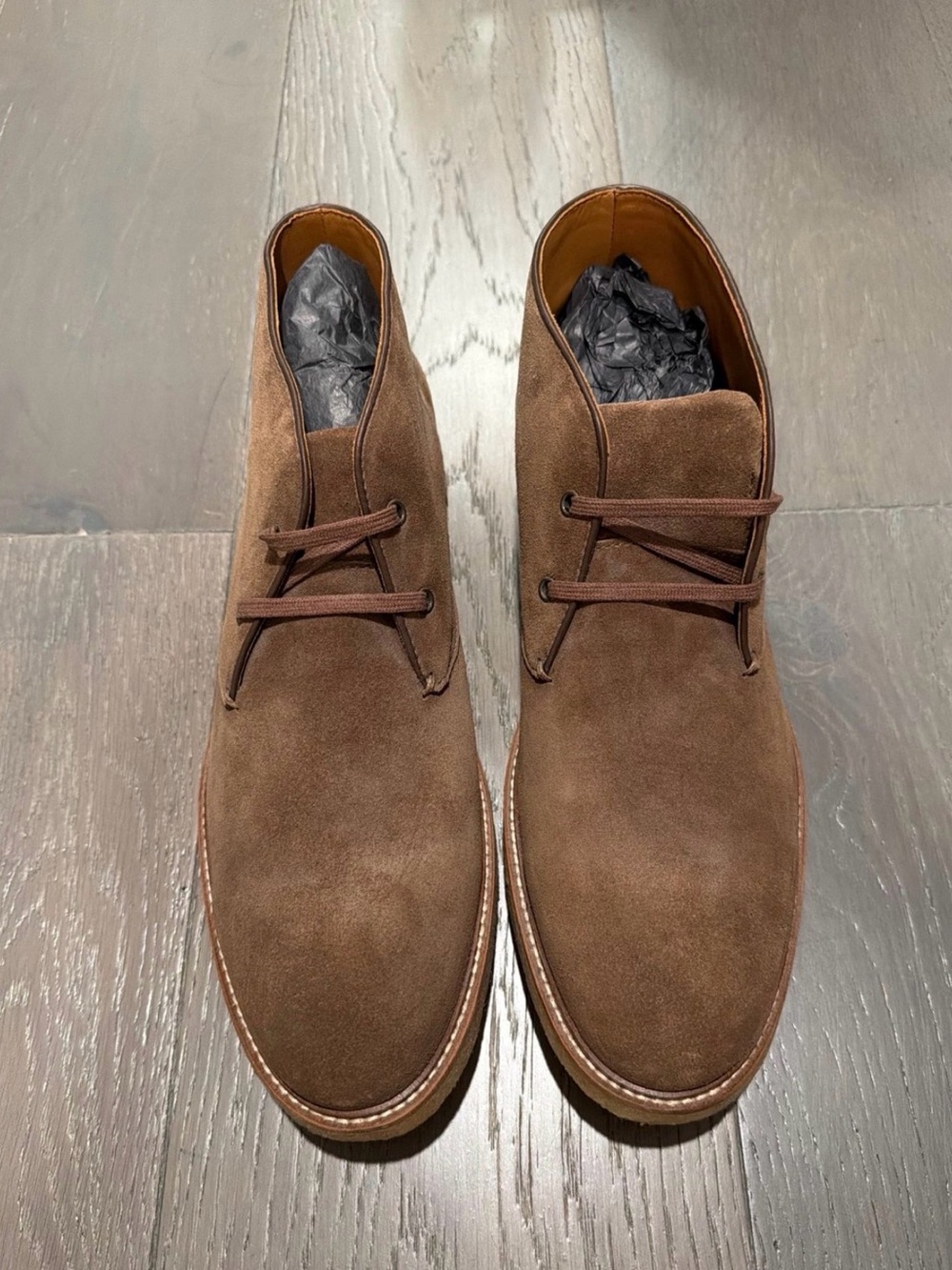Bloomingdale's Men's Chestnut Suede Chukka Boots